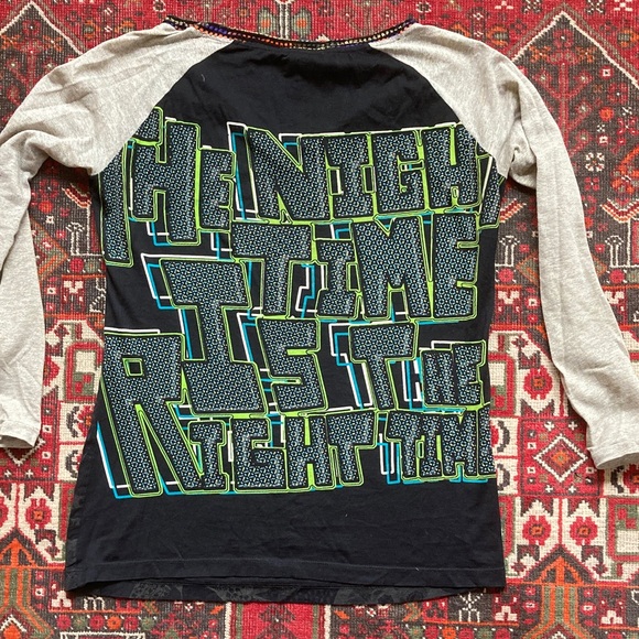 Custo Barcelona Black silver  V-Neck Top club wear - Picture 2 of 4